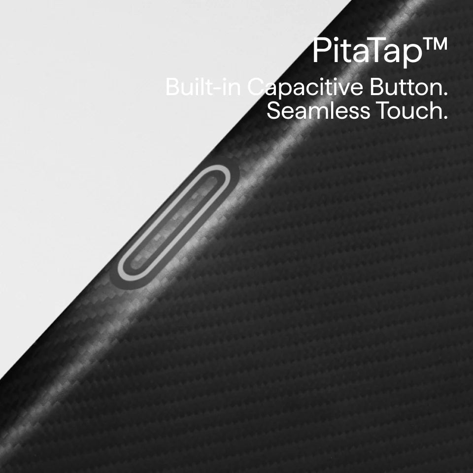 Pitaka for iPhone 18 Pro Max Case 6.9", Caseless Feeling, Black Grey(Twill)