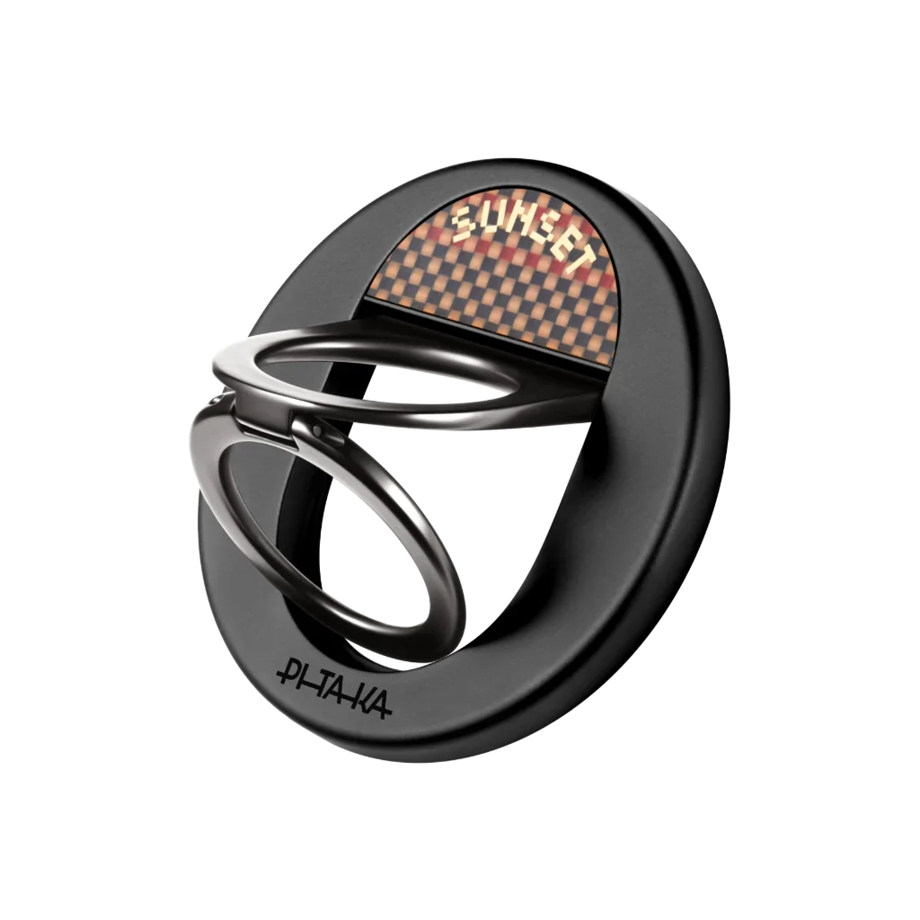 PITAKA MagSafe Phone Grip, 360 Degree Rotation Magnetic Phone Ring, Sunset