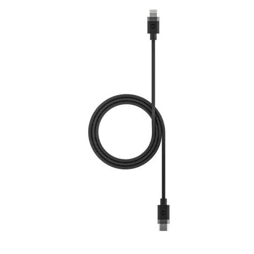 mophie USB-C Cable With Lightning Connector - Black - 1.8 Meter