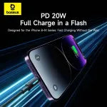 Baseus Lit Button-Control Fast Charging Data Cable USB-C to iP 20W