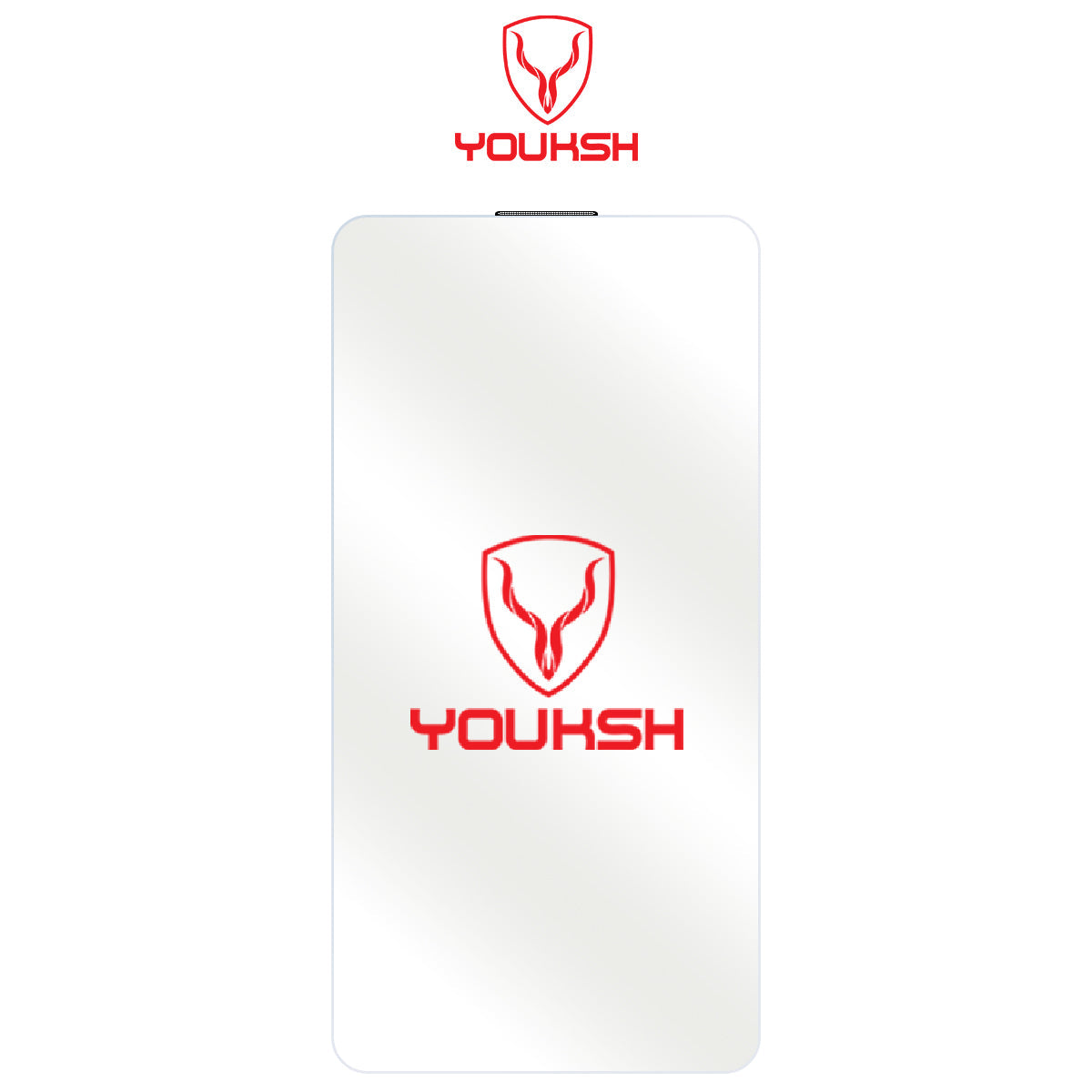Youksh Anti-Dust Glass ? Border Less for iPhone 15 Pro Max Ð Dustproof Edge & Speaker Screen Protector, 9H Tempered.