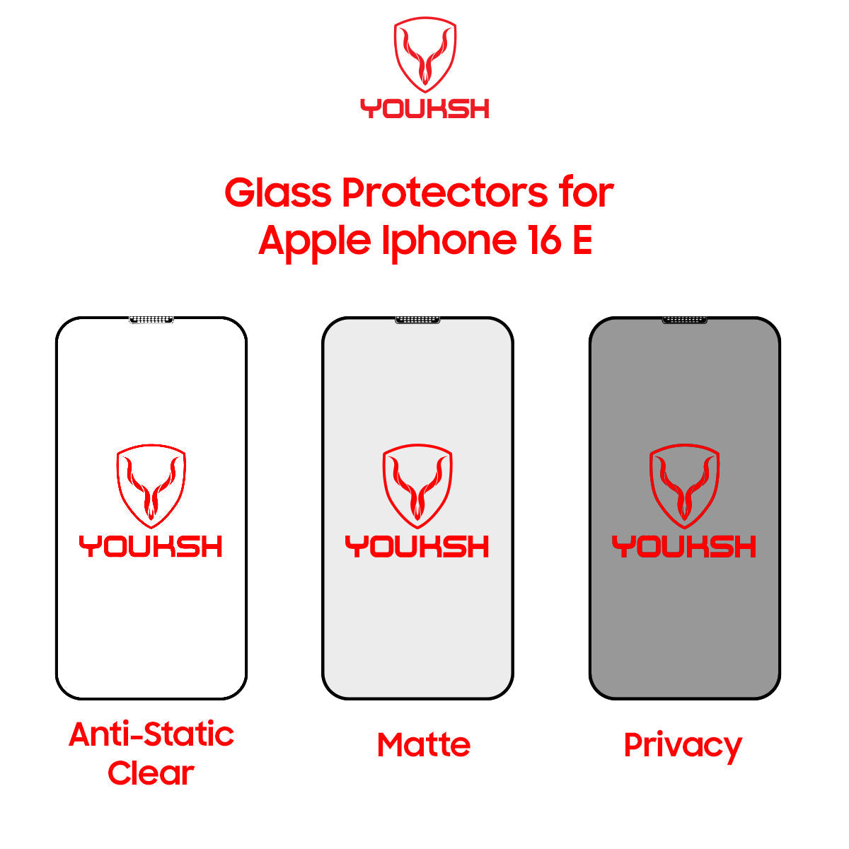 Apple iPhone 16e Privacy Glass Protector