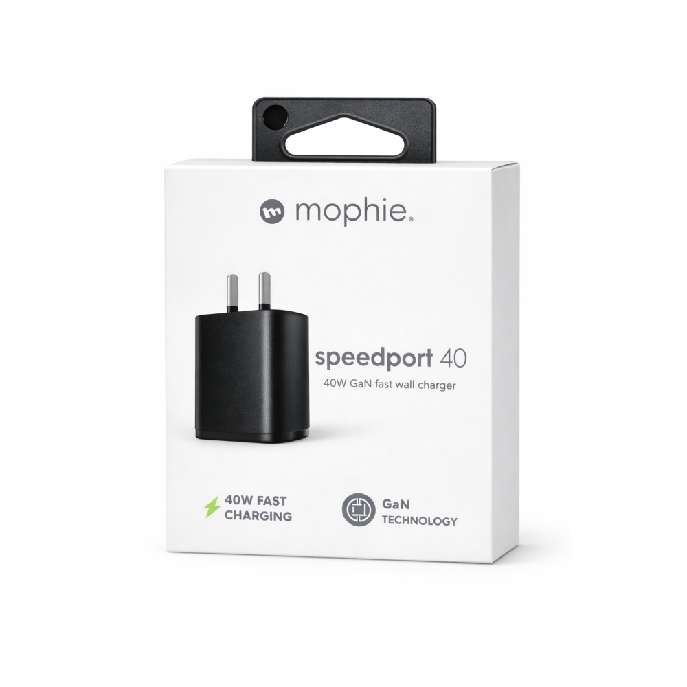 Mophie Speedport 40 GaN 40W USB-C Fast Charger Adapter