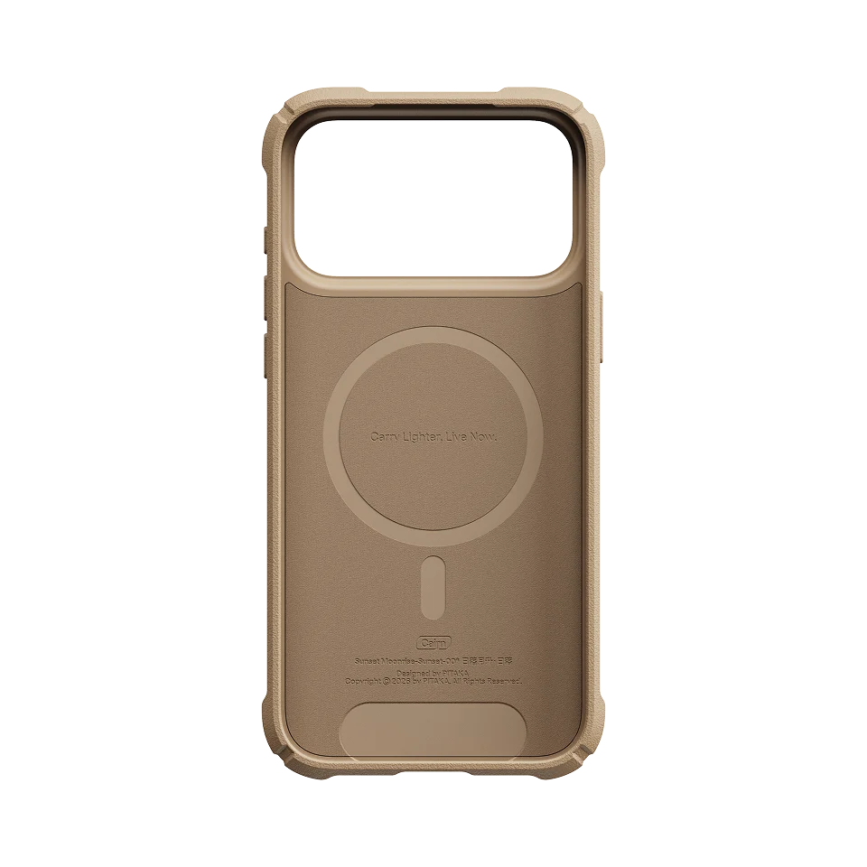pitaka for iPhone 18 Pro Max Case, Military-Grade Aramid Fiber, Sunset
