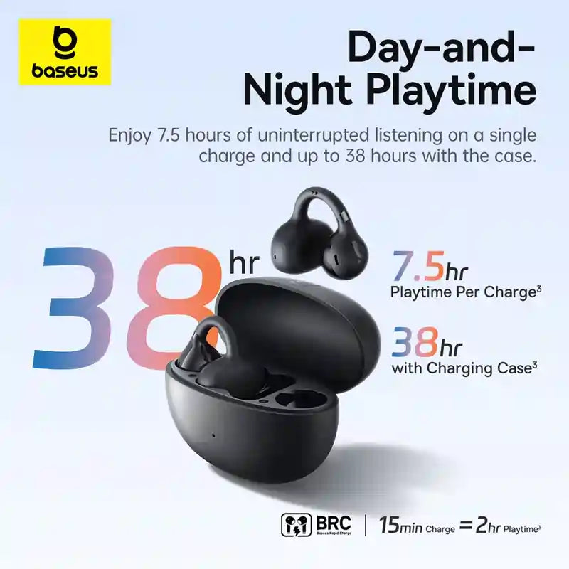 Baseus Bass BC1 Open-Ear True Wireless Earbuds (Clip-on Type)