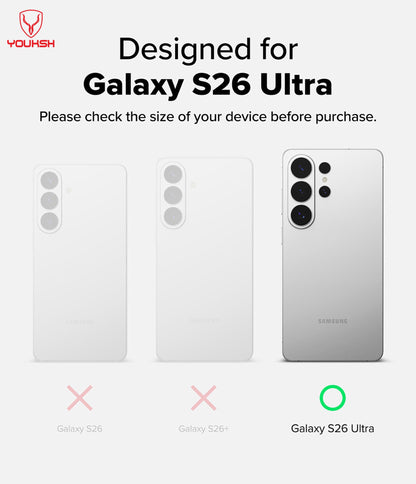 YOUKSH Samsung S26 Ultra Camera Ring Protector.