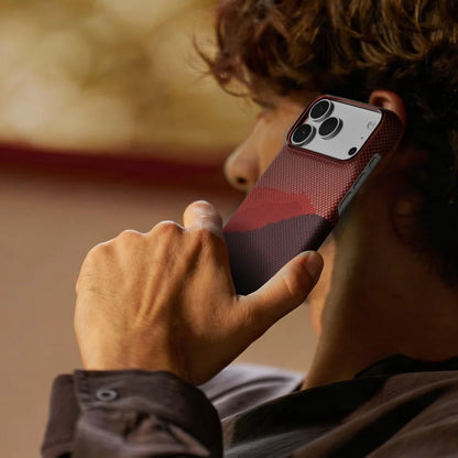 pitaka for iPhone 18 Pro Case 6.3" with Caseless Feeling, Autumn Dusk