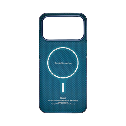 Pitaka for iPhone 18 Pro Max Case 6.9", Caseless Feeling, Nearfield Blue
