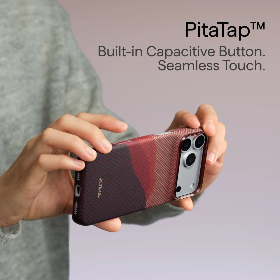 pitaka for iPhone 18 Pro Case 6.3" with Caseless Feeling, Autumn Dusk