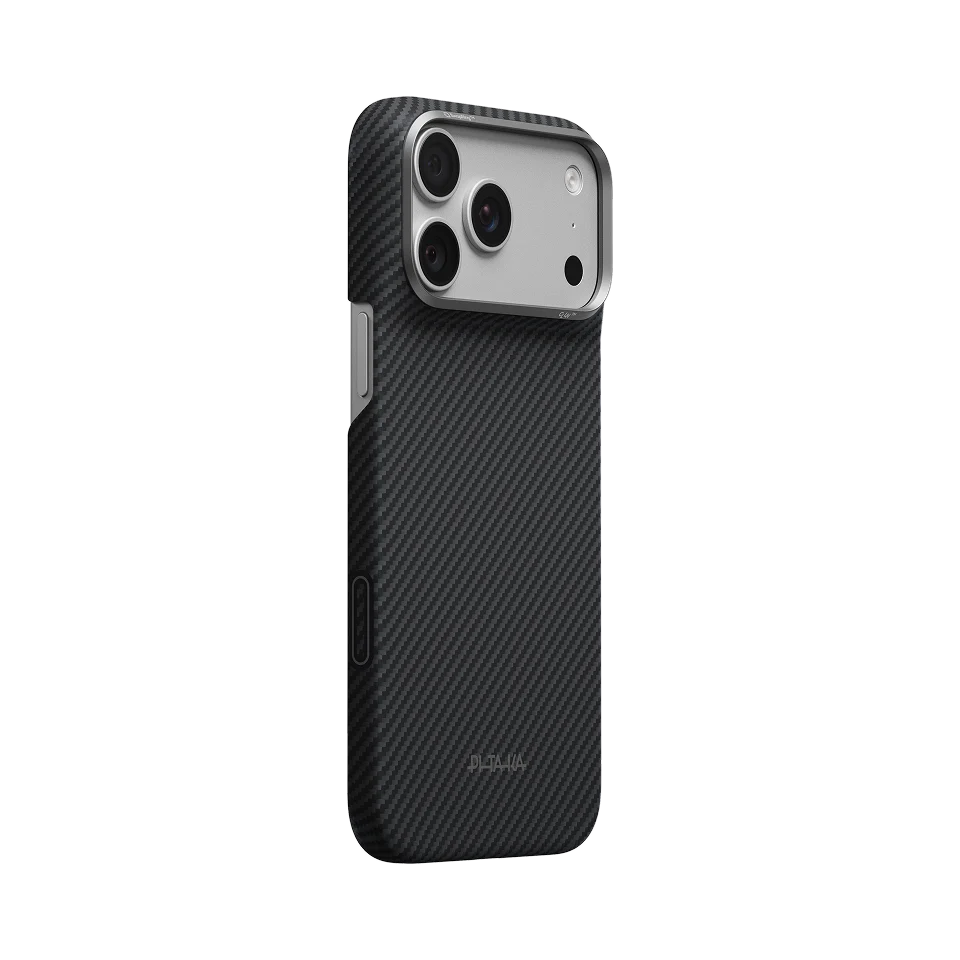 Pitaka for iPhone 18 Pro Max Case 6.9", Caseless Feeling, Black Grey(Twill)