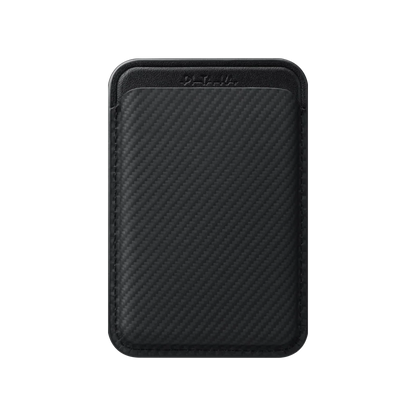 pitaka Slim MagSafe Wallet, Compatible with MagSafe, Aramid, Black/Grey