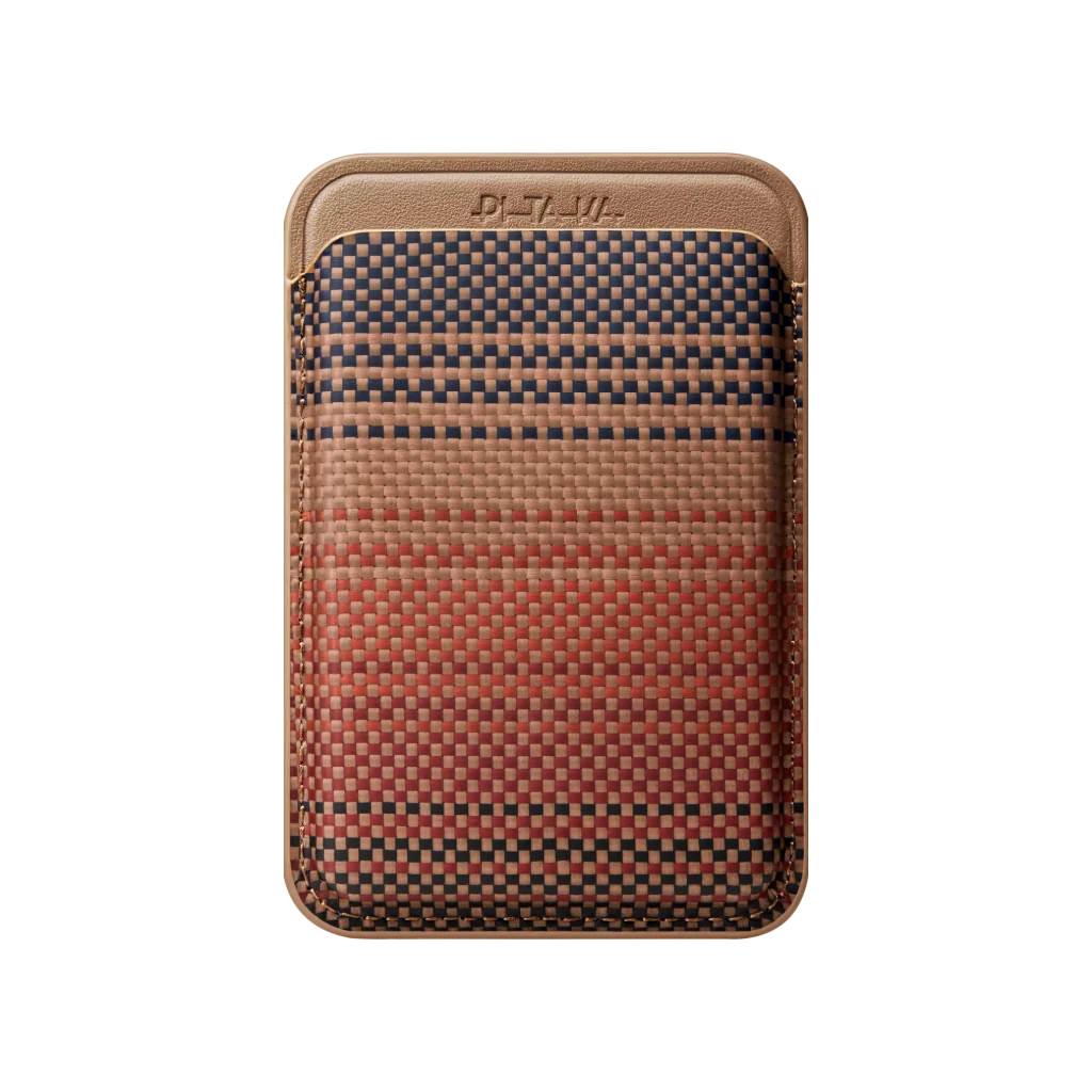 pitaka Slim MagSafe Wallet, Compatible with MagSafe, Aramid, Sunset